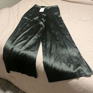 Zara silky wide leg pants